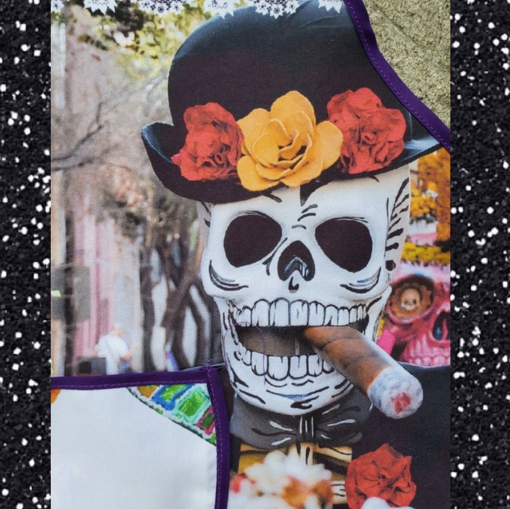 Dia de Los Muertos apron